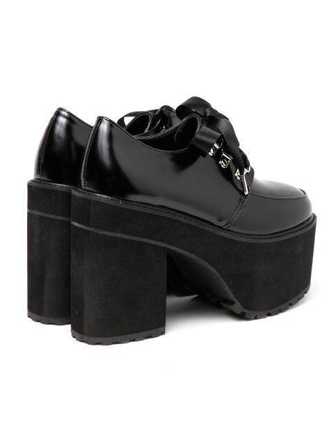 【BUBBLES】サテンヒールシューズ