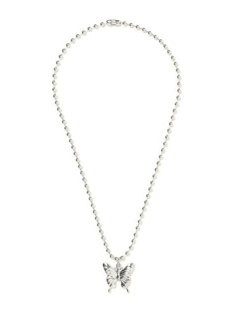 【BUBBLES】バタフライラウンドチェーンネックレス