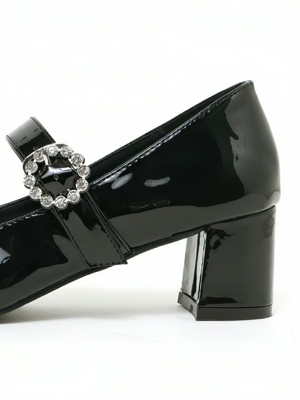 【BUBBLES】バックルヒールパンプス