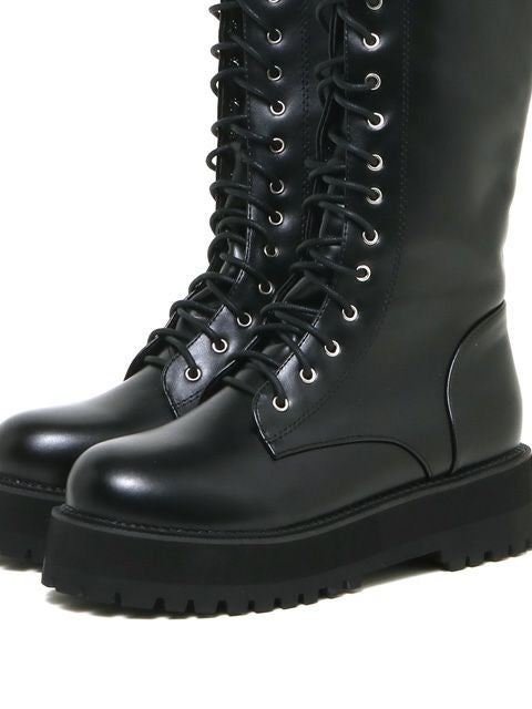 【BUBBLES】ローヒールロングブーツ