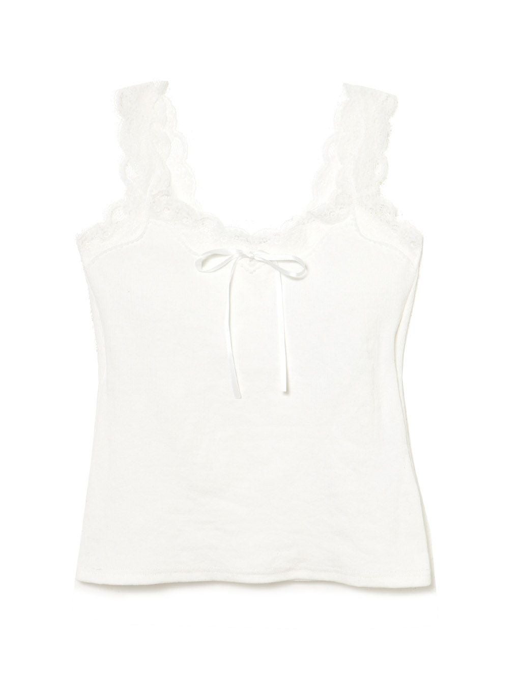 【BUBBLES】カップ付きリブキャミ