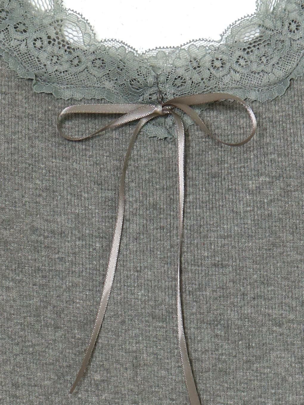 【BUBBLES】カップ付きリブキャミ