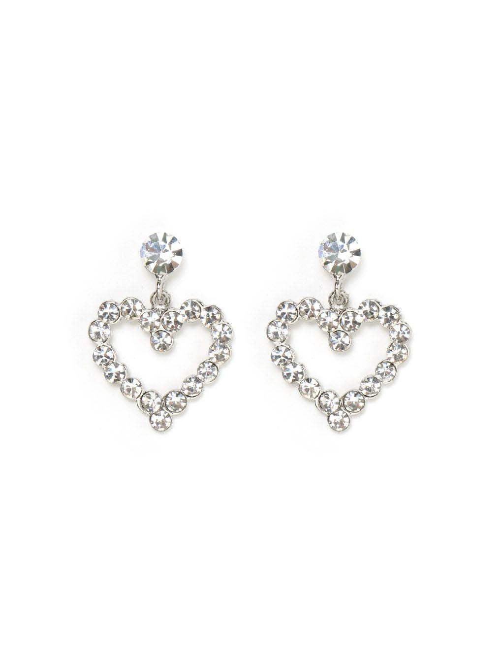 【BUBBLES】タイニーハートビジューピアス