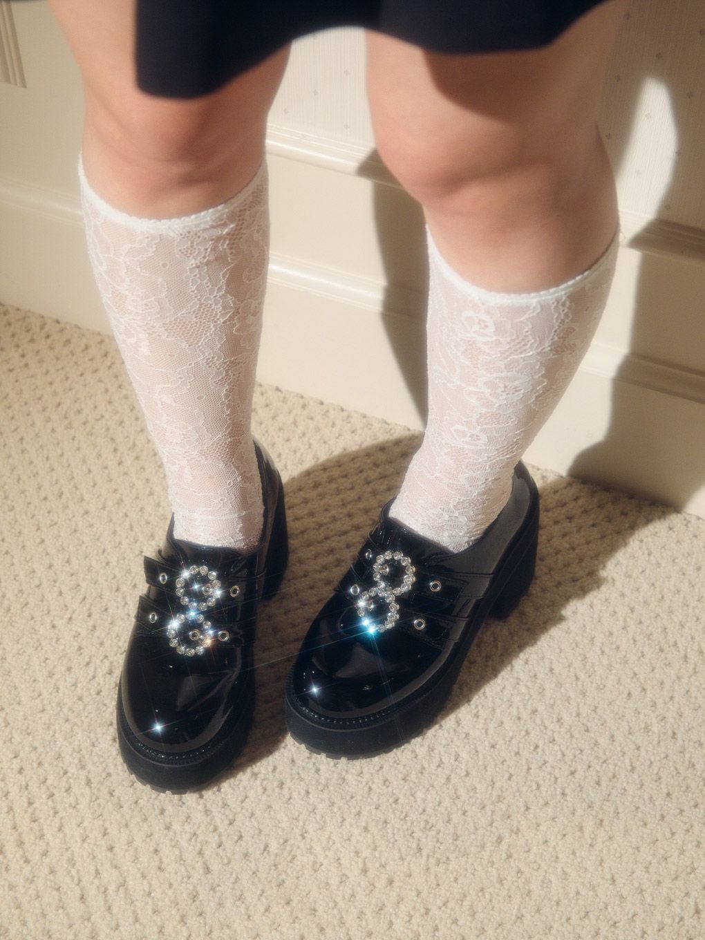 【BUBBLES】ダブルバックルシューズ