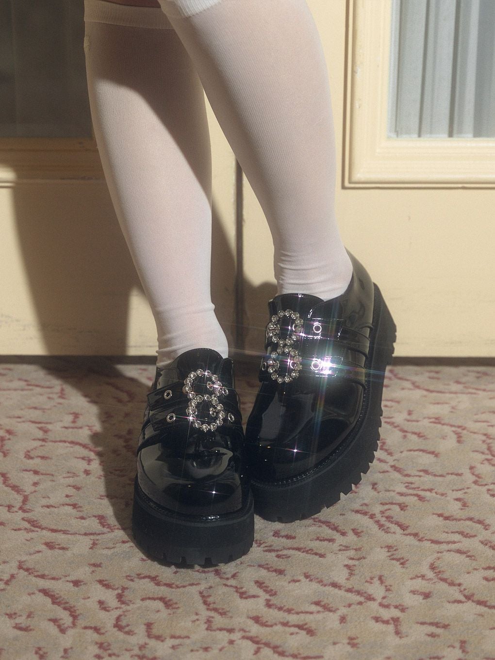 【BUBBLES】ダブルバックルシューズ