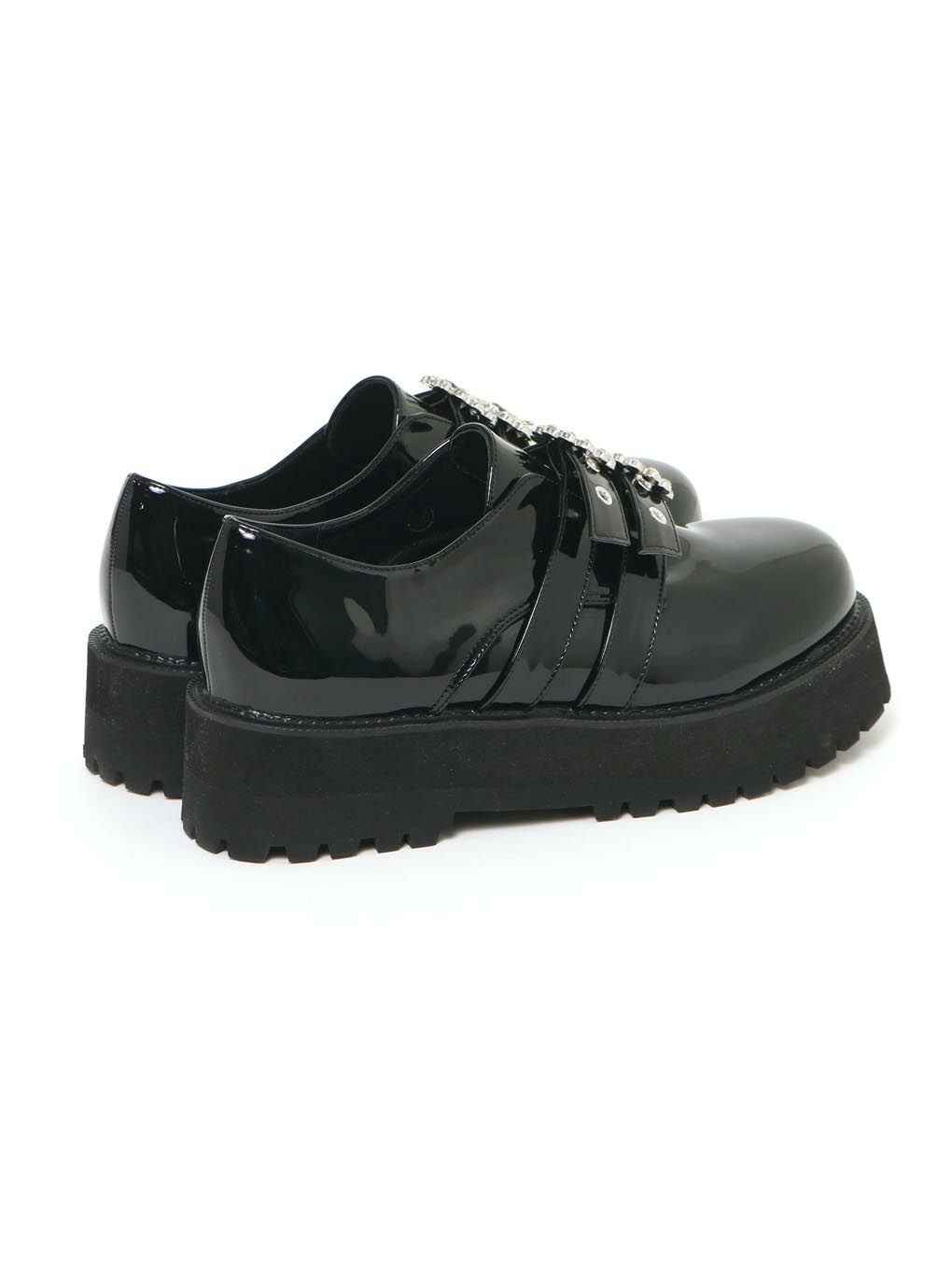 【お取り置き】BUBBLES エナメルバレエシューズ ブラック 厚底 SHOES | sparkling mall online store