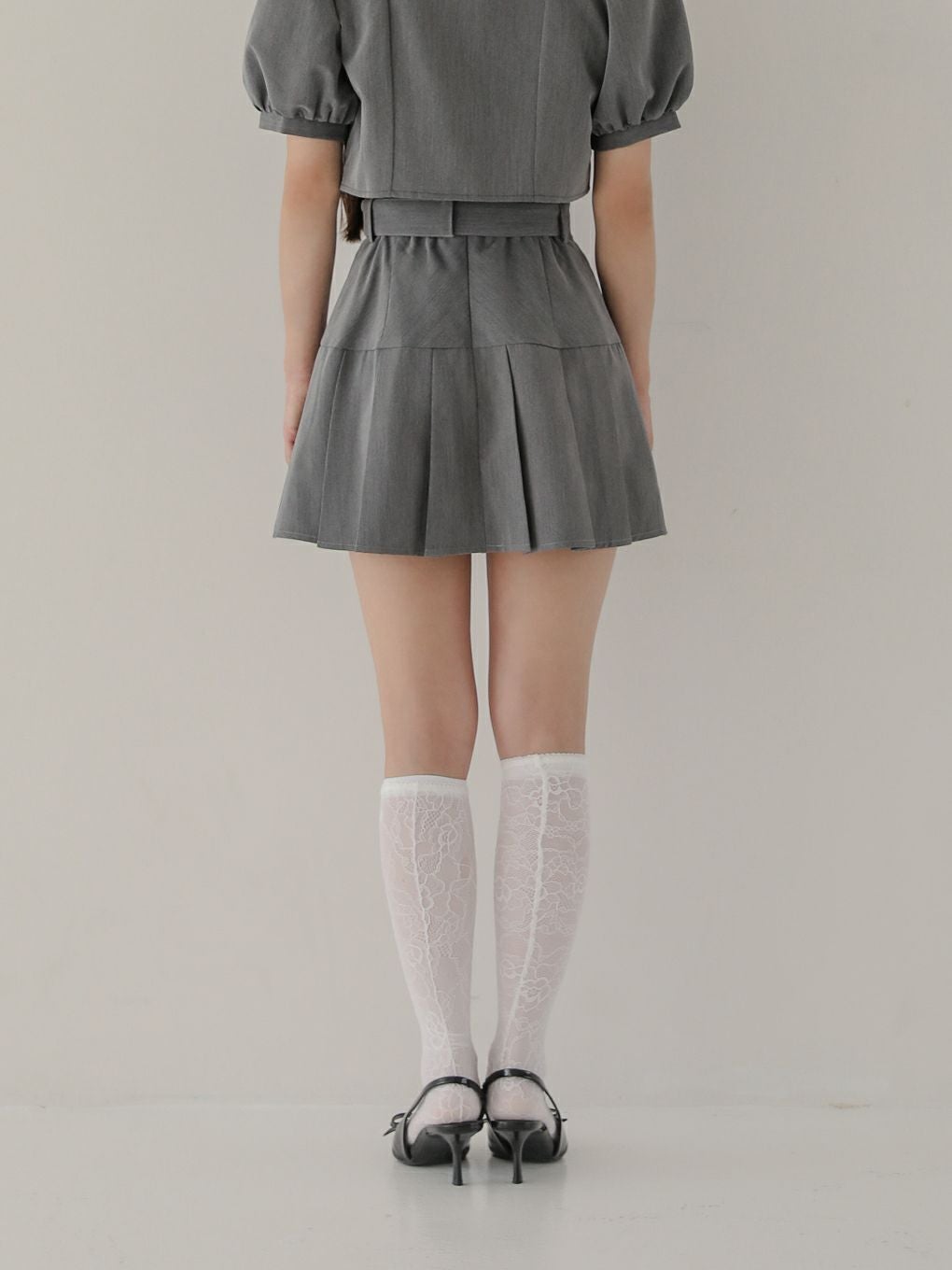 【BUBBLES】ハーフプリーツスカパン