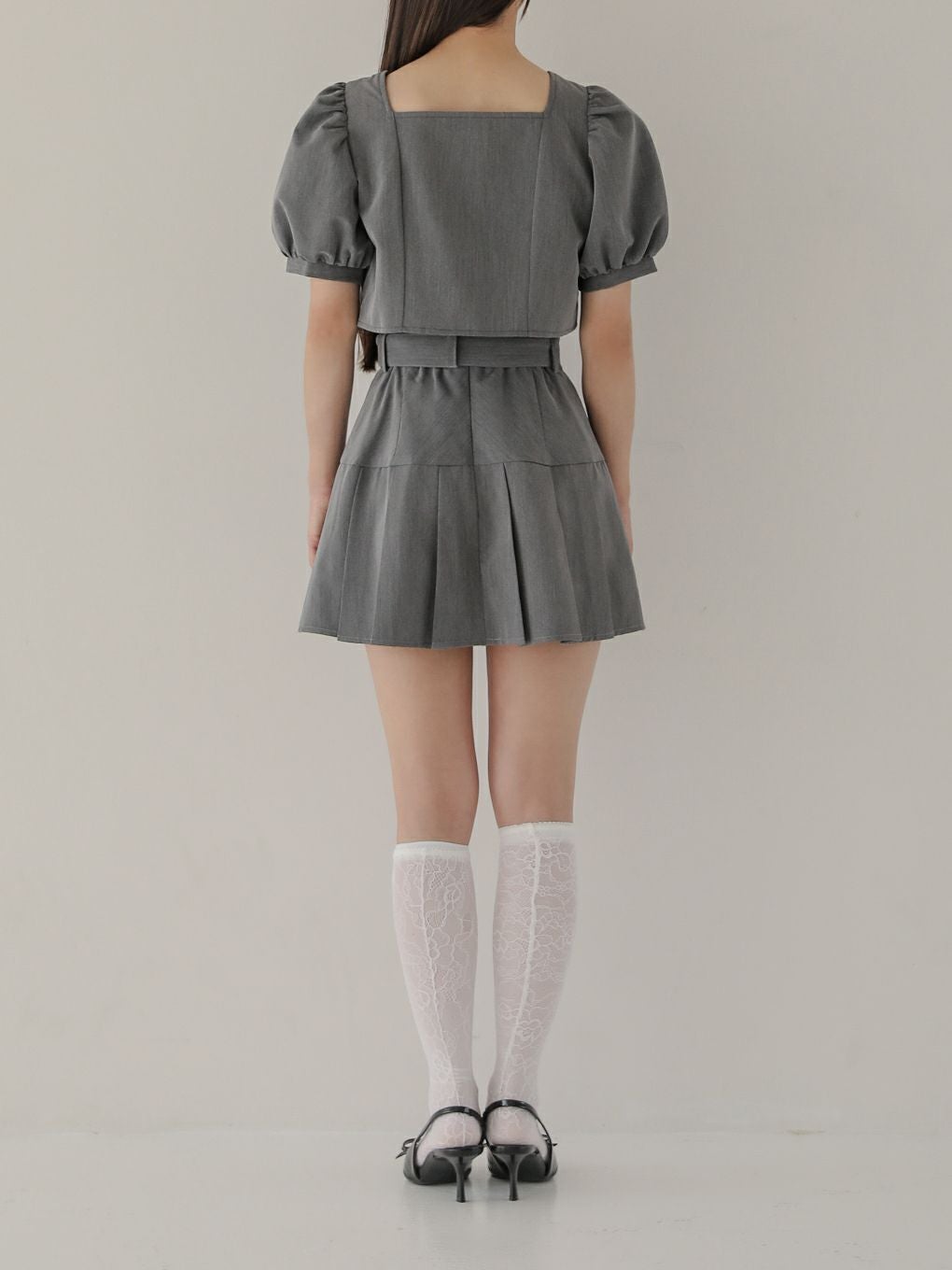 【BUBBLES】ハーフプリーツスカパン