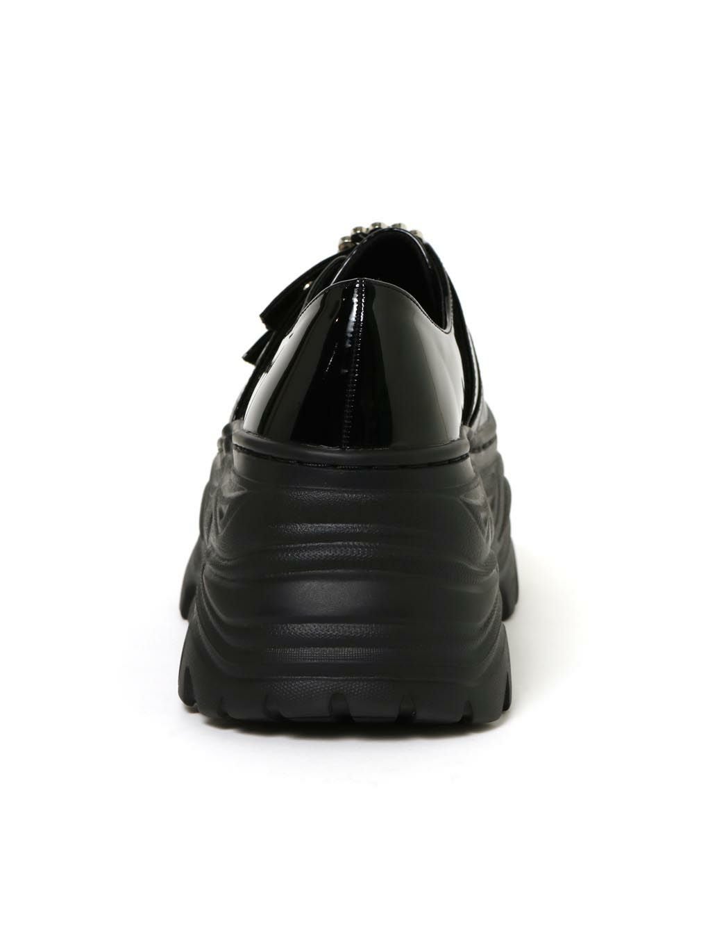 【BUBBLES】ダブルバックルプラットシューズ