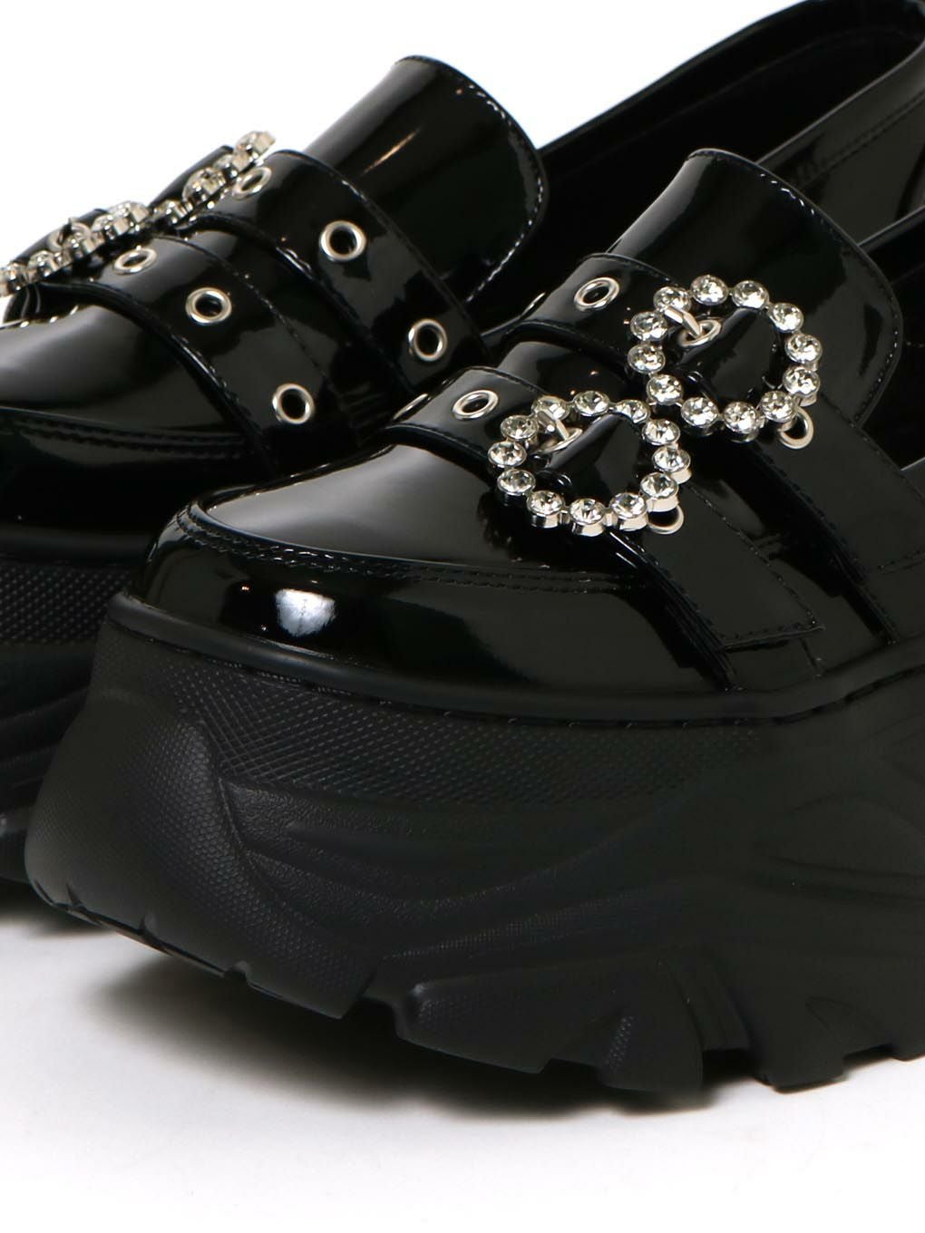 【BUBBLES】ダブルベルトプラットシューズ