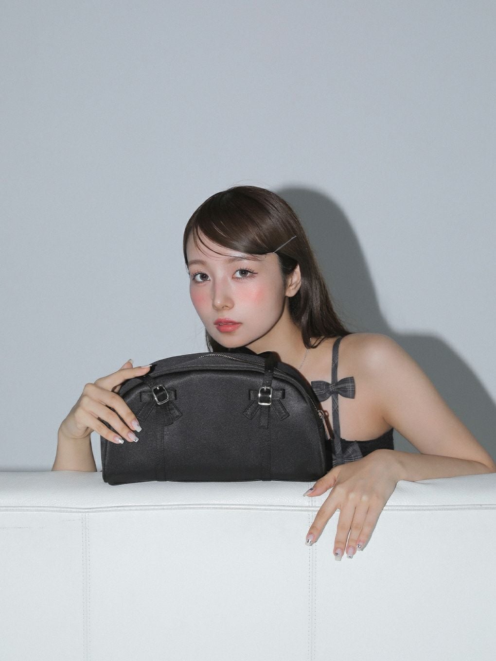 【BUBBLES】ミニリボンサテンバッグ