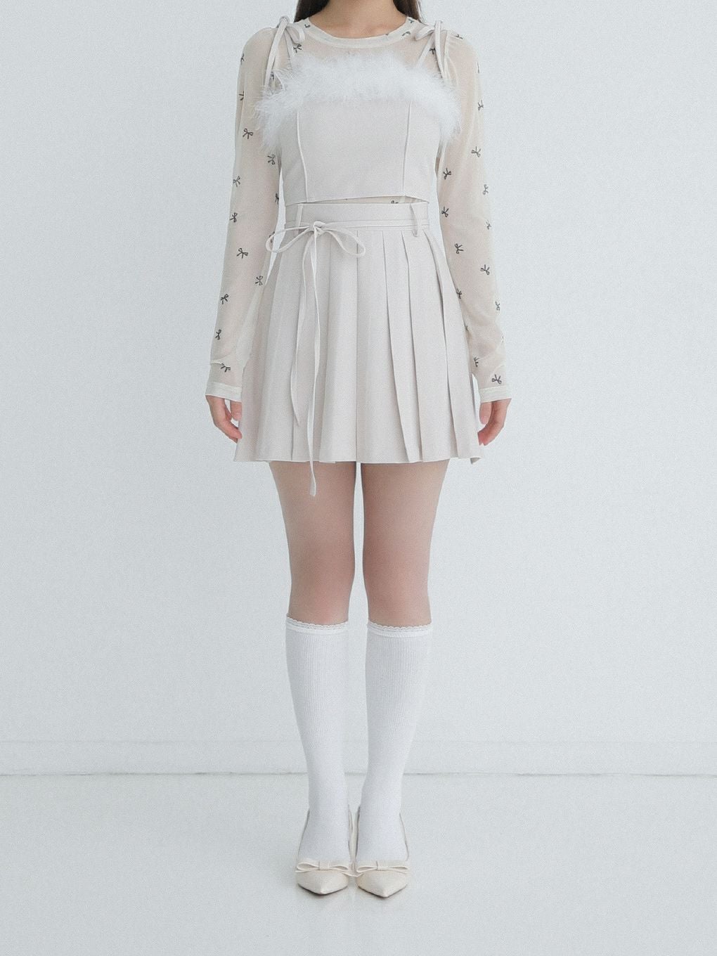 【BUBBLES】ファービスチェリボントップス