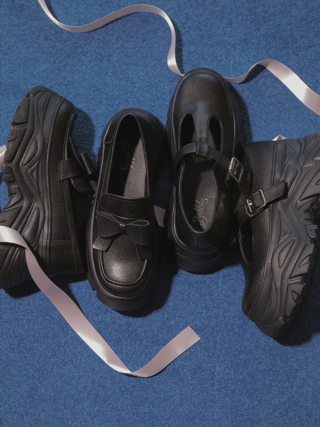 【BUBBLES】リボンローファー