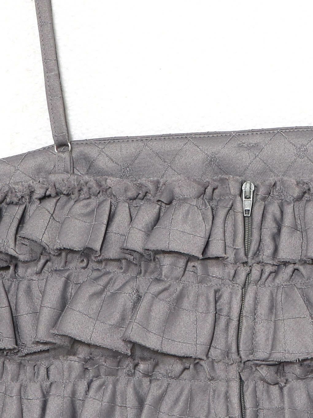 【BUBBLES】ジャガードフリルビスチェ