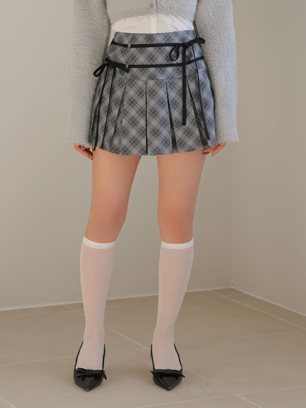 BUBBLES】ダブルリボンプリーツスカパン | sparkling mall online store