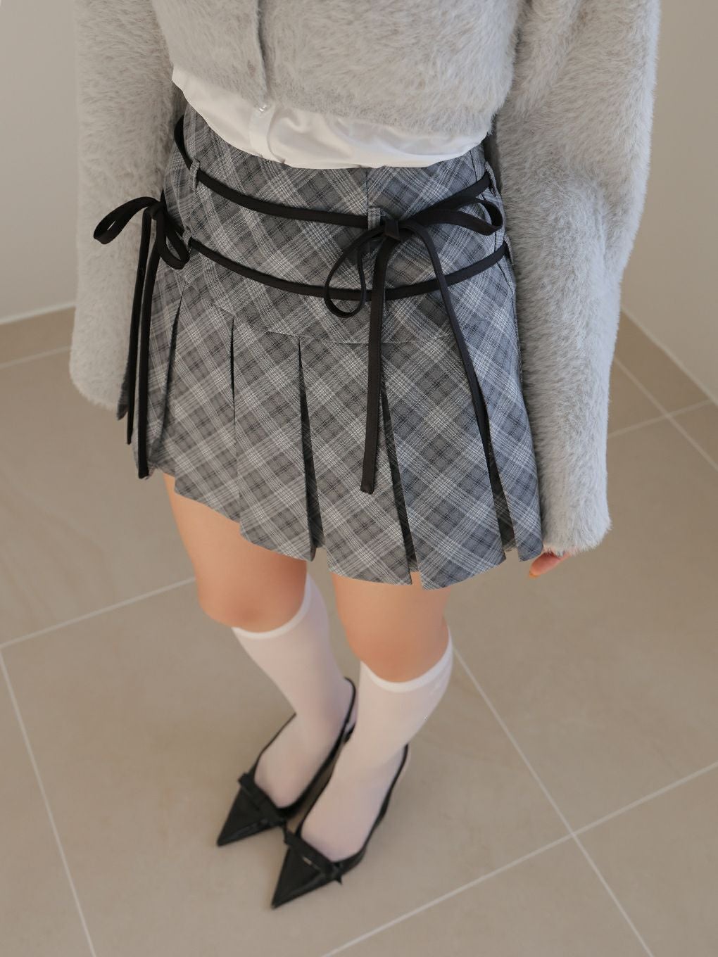BUBBLES】ダブルリボンプリーツスカパン | sparkling mall online store