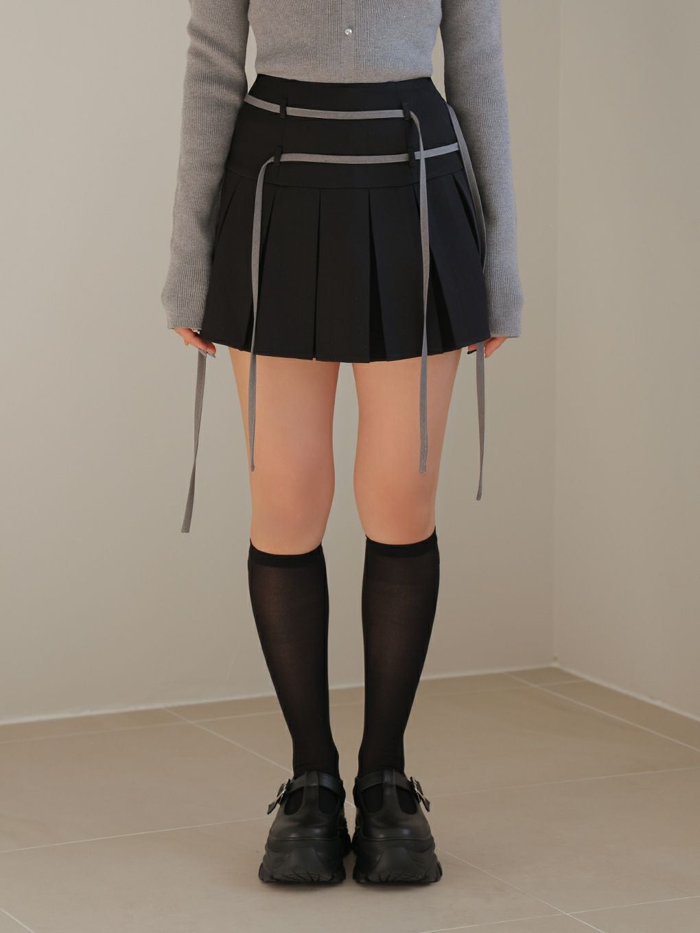 BUBBLES】ダブルリボンプリーツスカパン | sparkling mall online store
