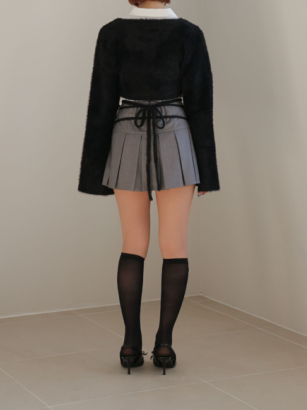 【BUBBLES】ダブルリボンプリーツスカパン