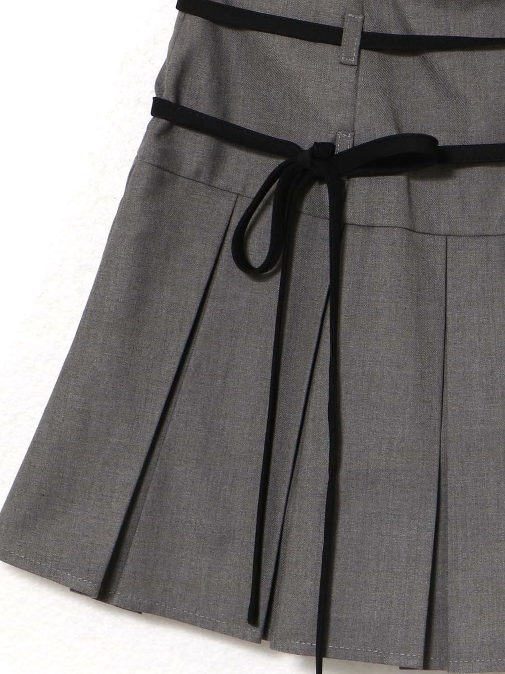 【BUBBLES】ダブルリボンプリーツスカパン