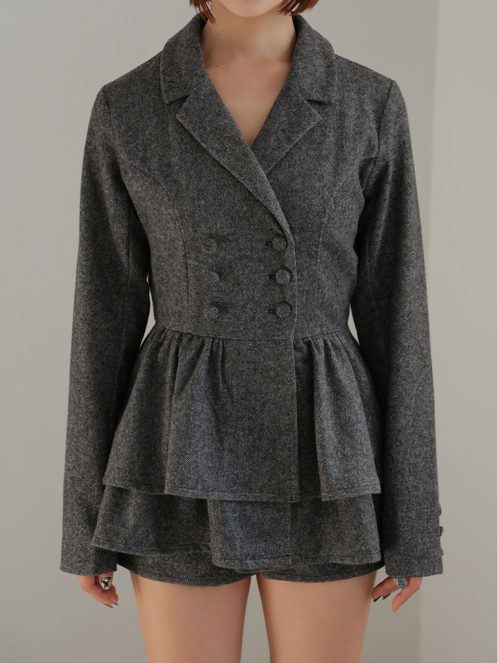 【BUBBLES】ジャケットペプラムセットアップ