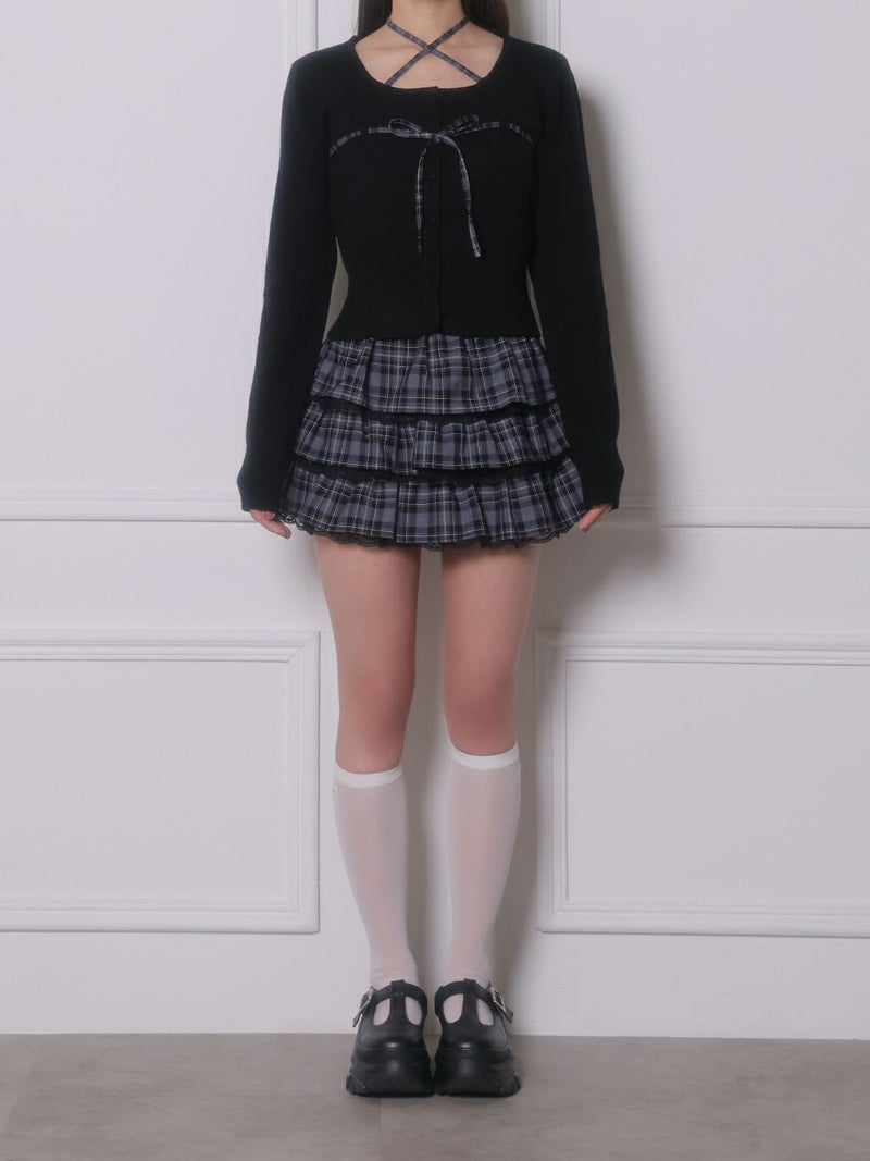BUBBLES】チェックリボントップス | sparkling mall online store