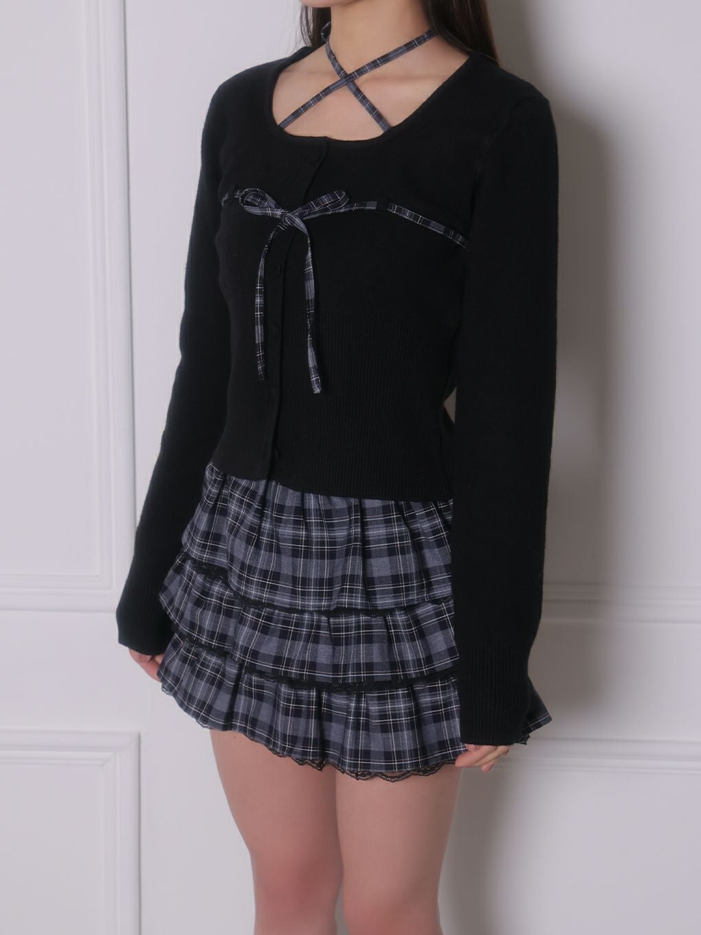 BUBBLES】チェックリボントップス | sparkling mall online store