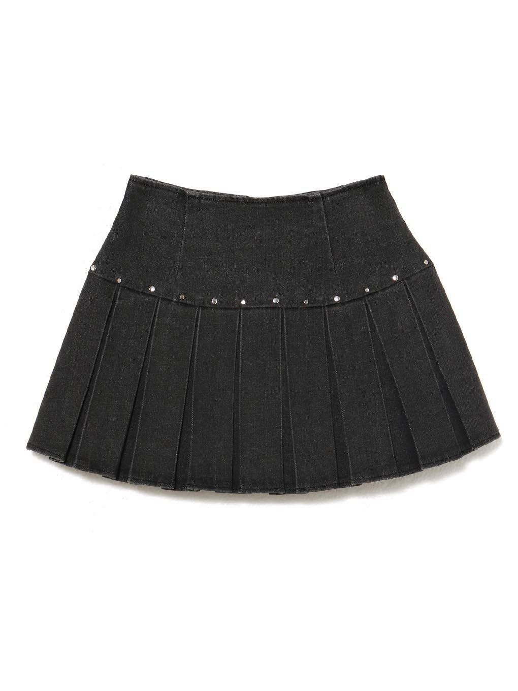 【BUBBLES】スタッズデニムスカパン