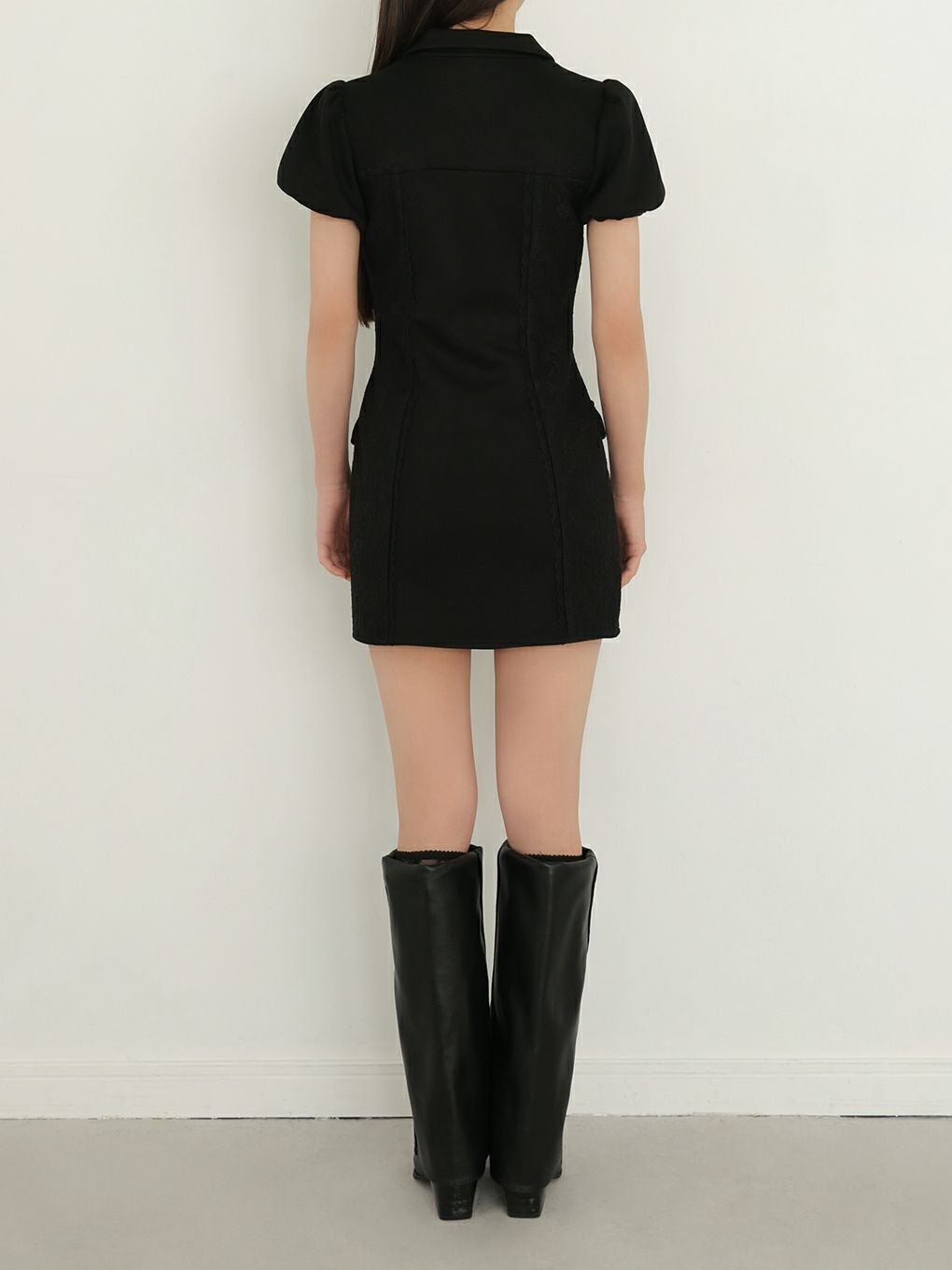 【BUBBLES】サイドレーススウェットワンピース