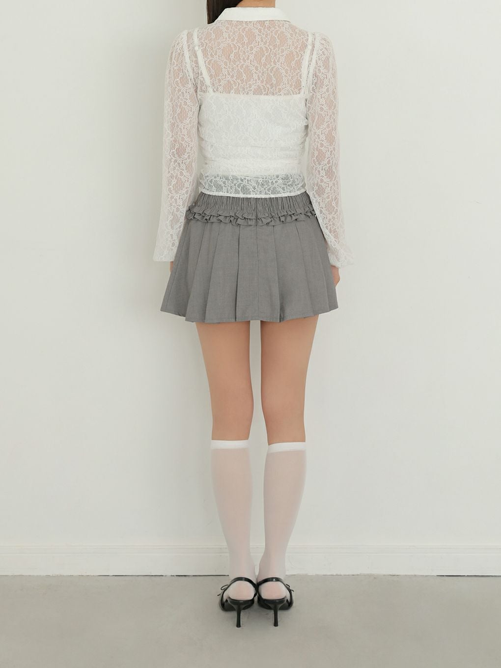 BUBBLES】レースギャザーブラウス | sparkling mall online store