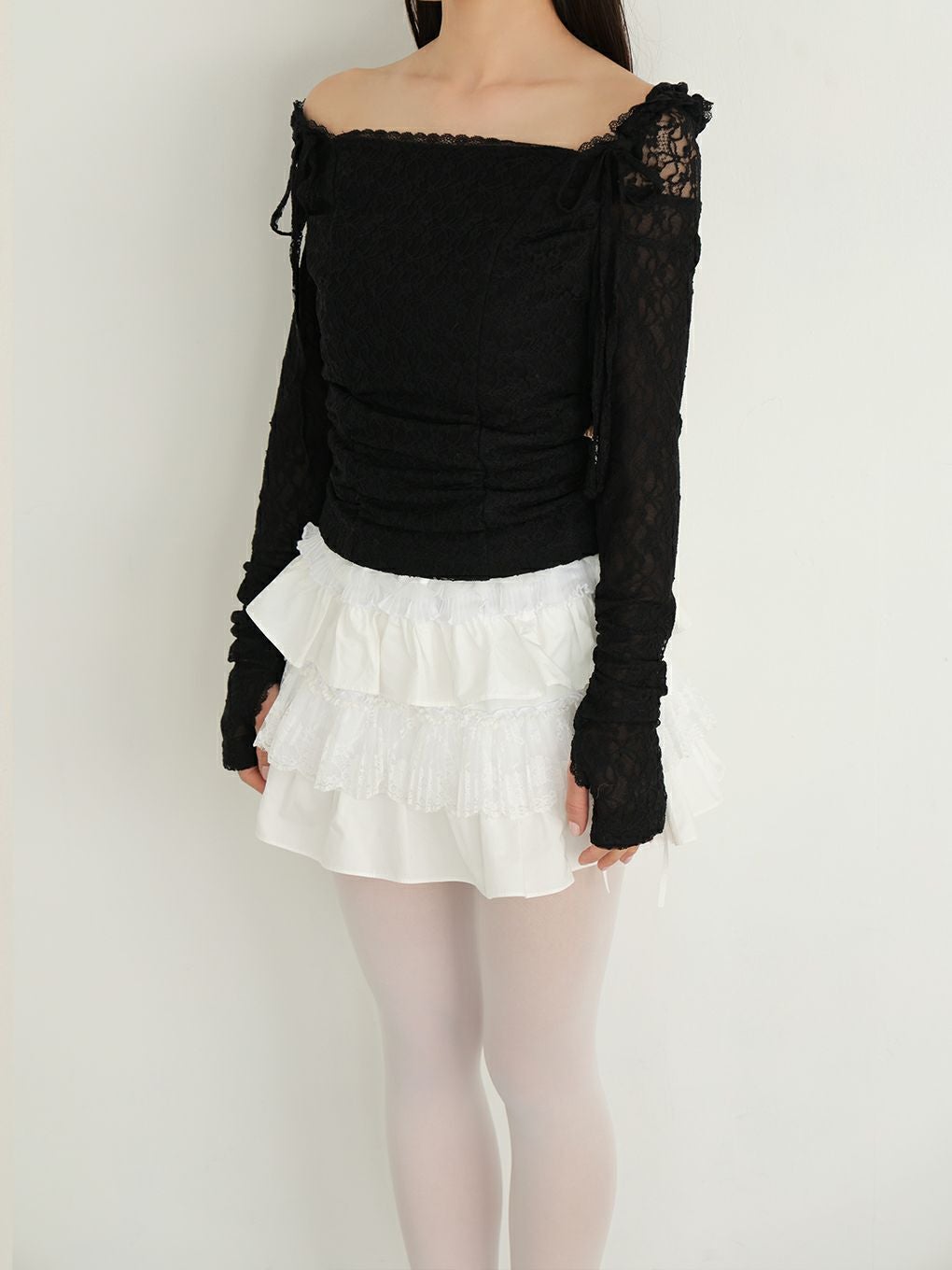 BUBBLES】レースフーディートップス | sparkling mall online store