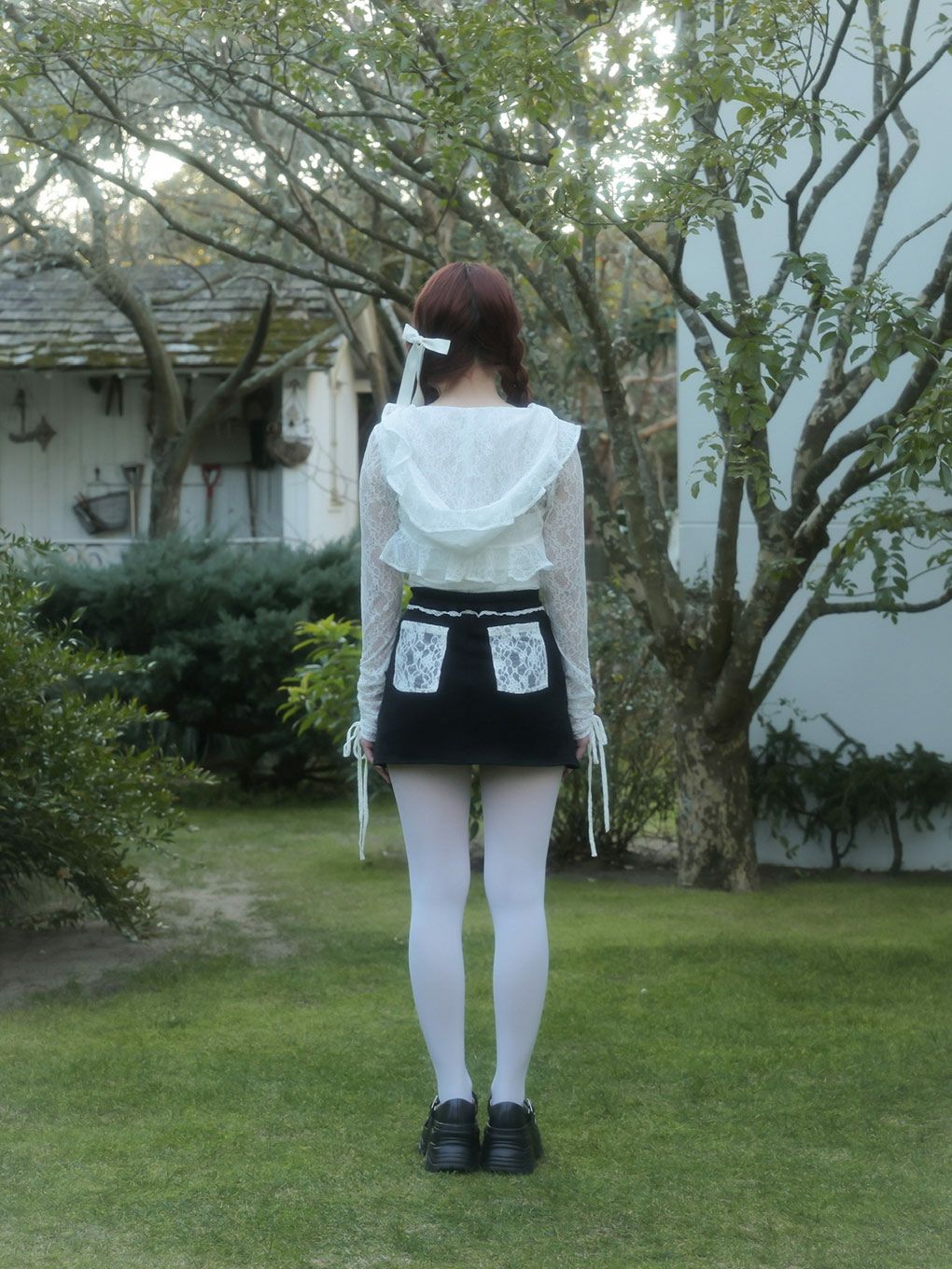 【BUBBLES】レースフーディーアンサンブル