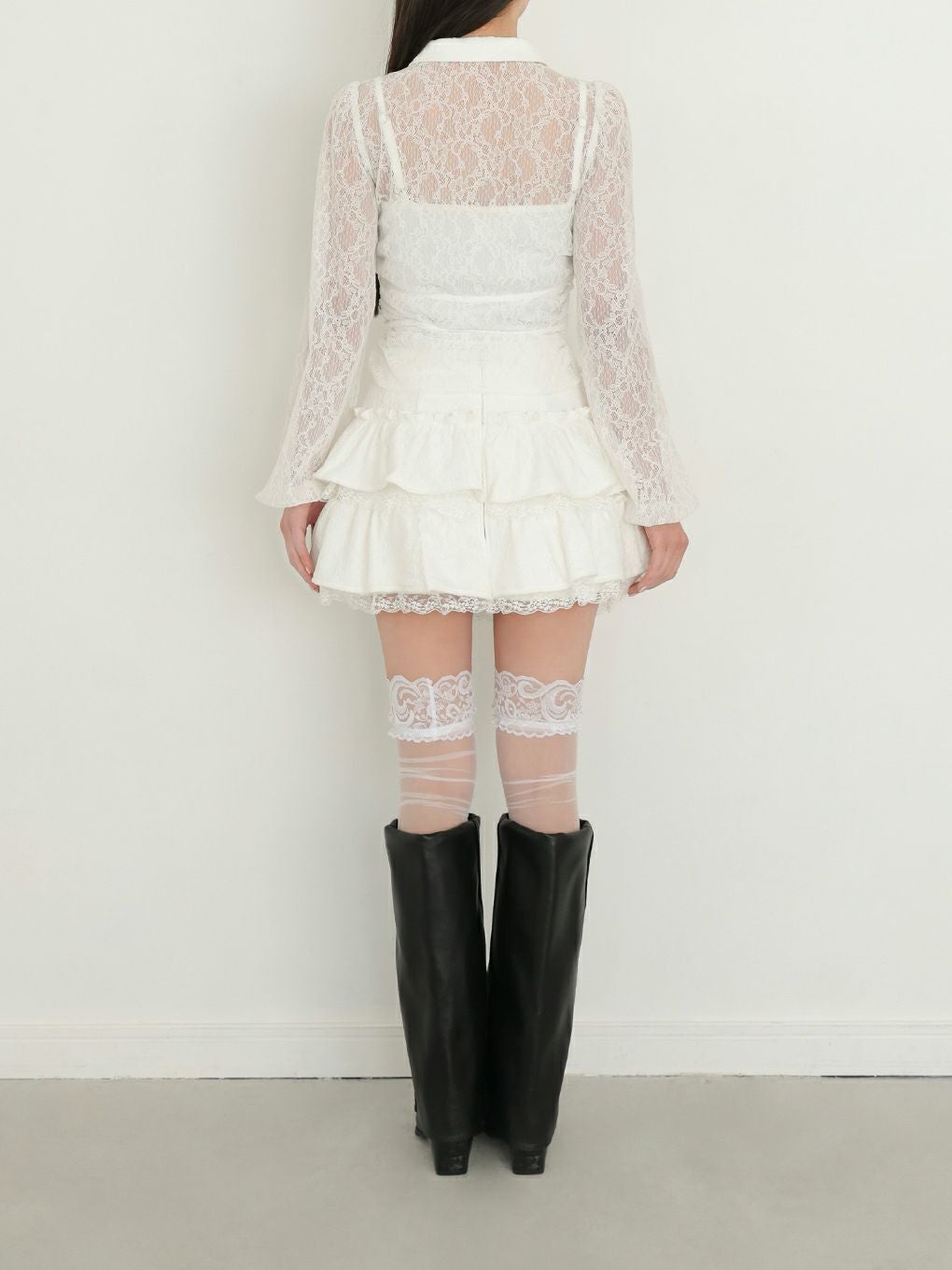 【BUBBLES】レースフーディーアンサンブル