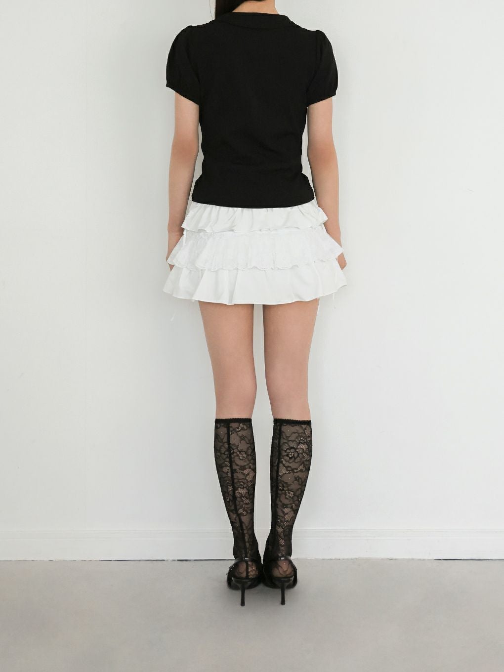 【BUBBLES】スクエアリボンブラウス