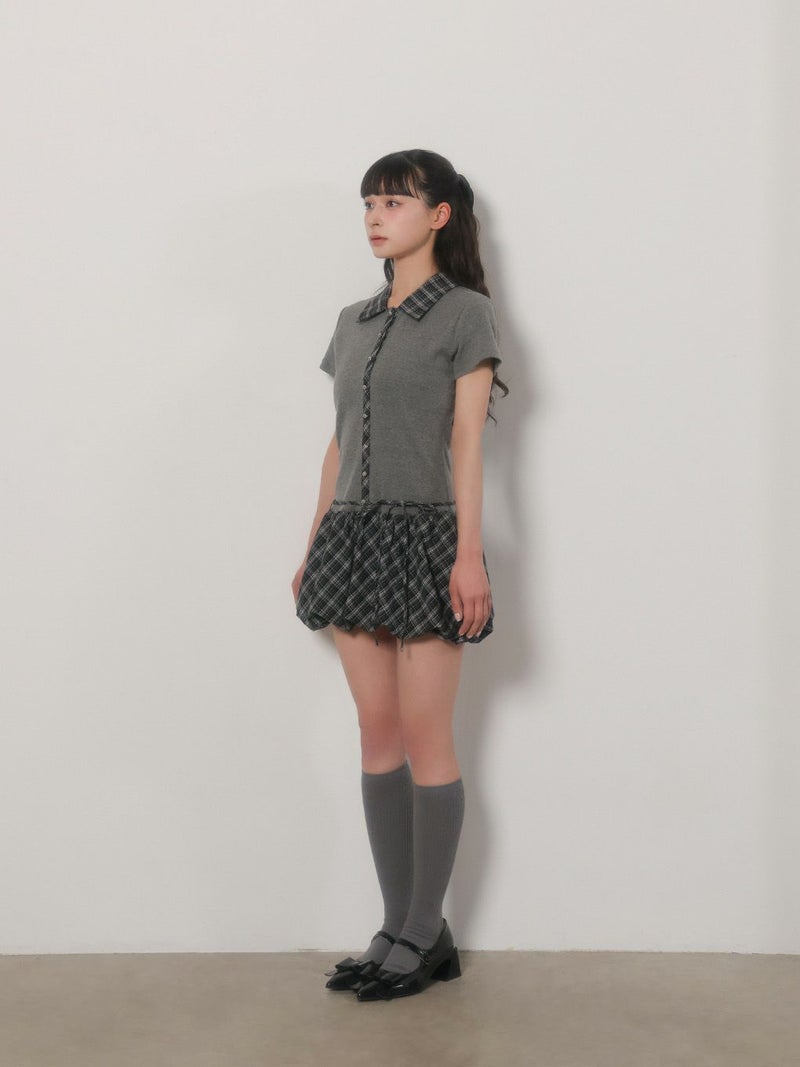 BUBBLES】ポロバルーンワンピース | sparkling mall online store