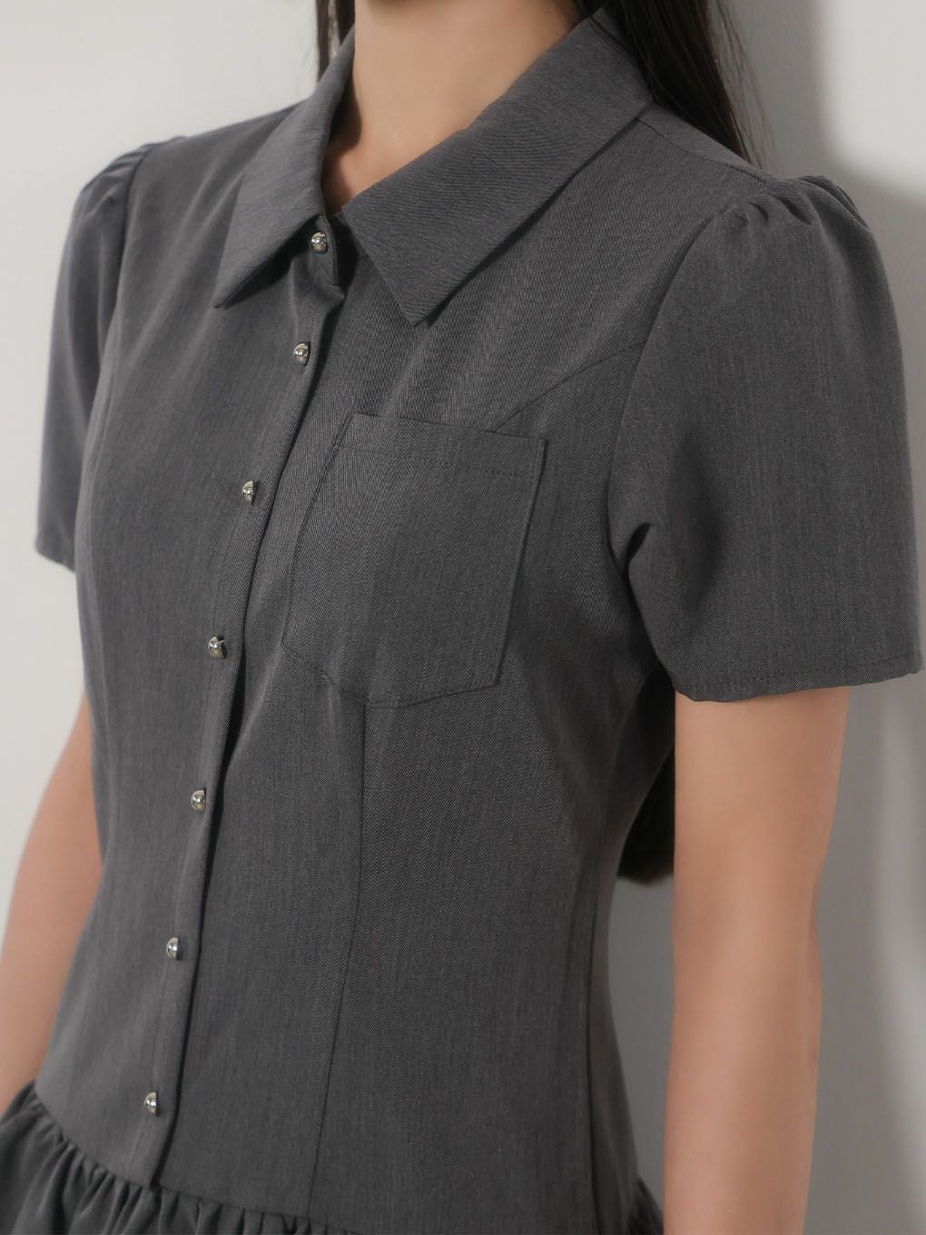 【BUBBLES】ネクタイティアードワンピース