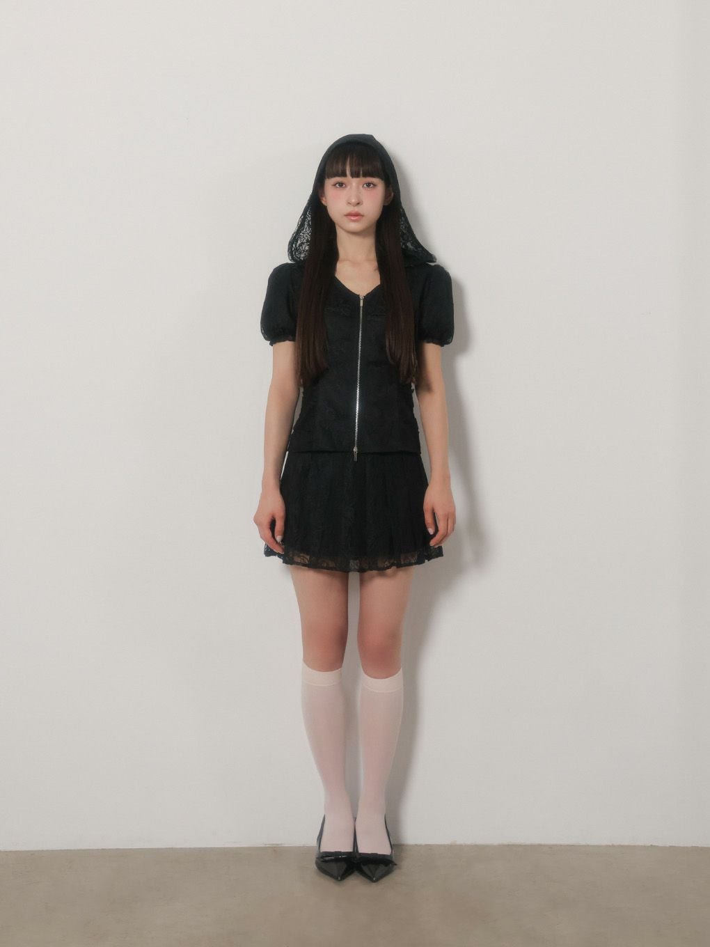 BUBBLES】レースパーカーセットアップ | sparkling mall online store