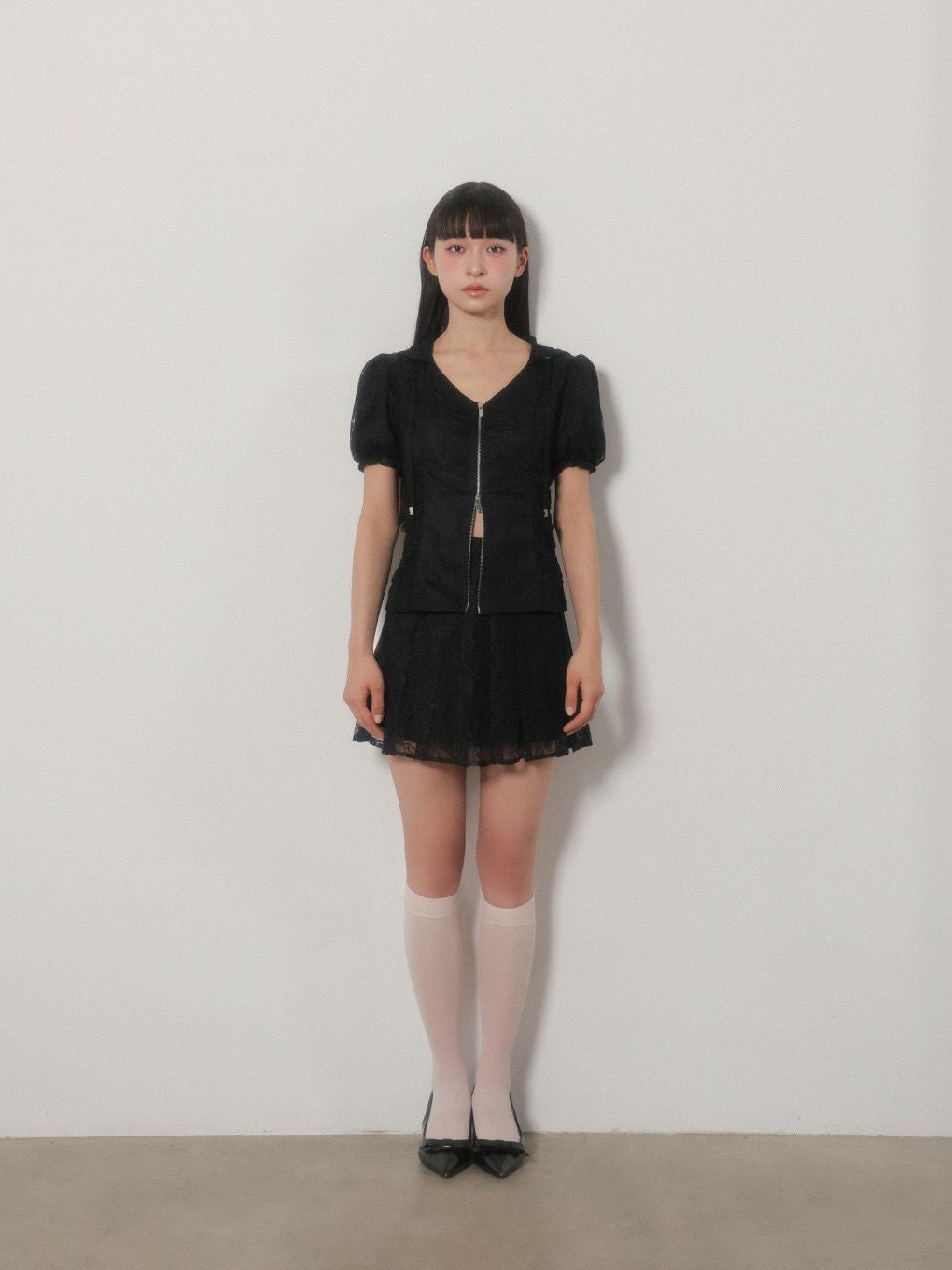 BUBBLES】レースパーカーセットアップ | sparkling mall online store