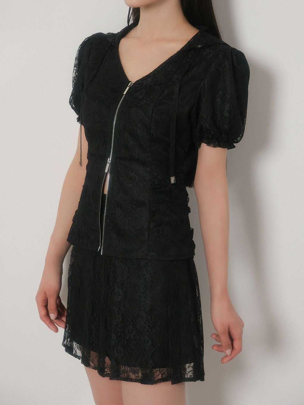 BUBBLES】レースパーカーセットアップ | sparkling mall online store