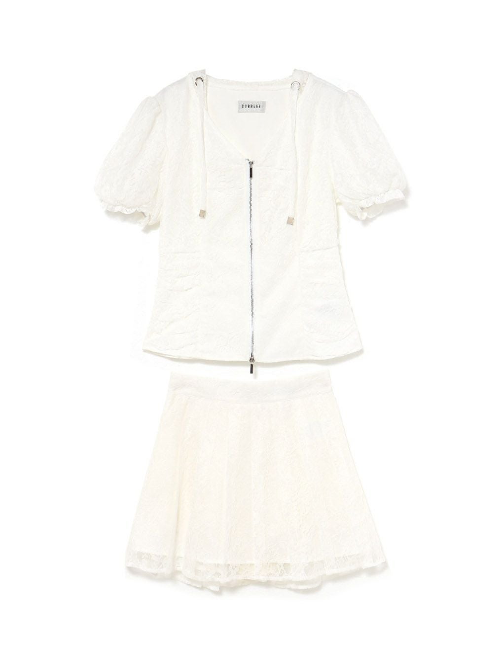 【BUBBLES】レースパーカーセットアップ