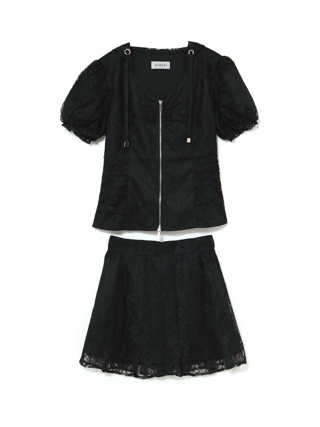 BUBBLES】レースパーカーセットアップ | sparkling mall online store