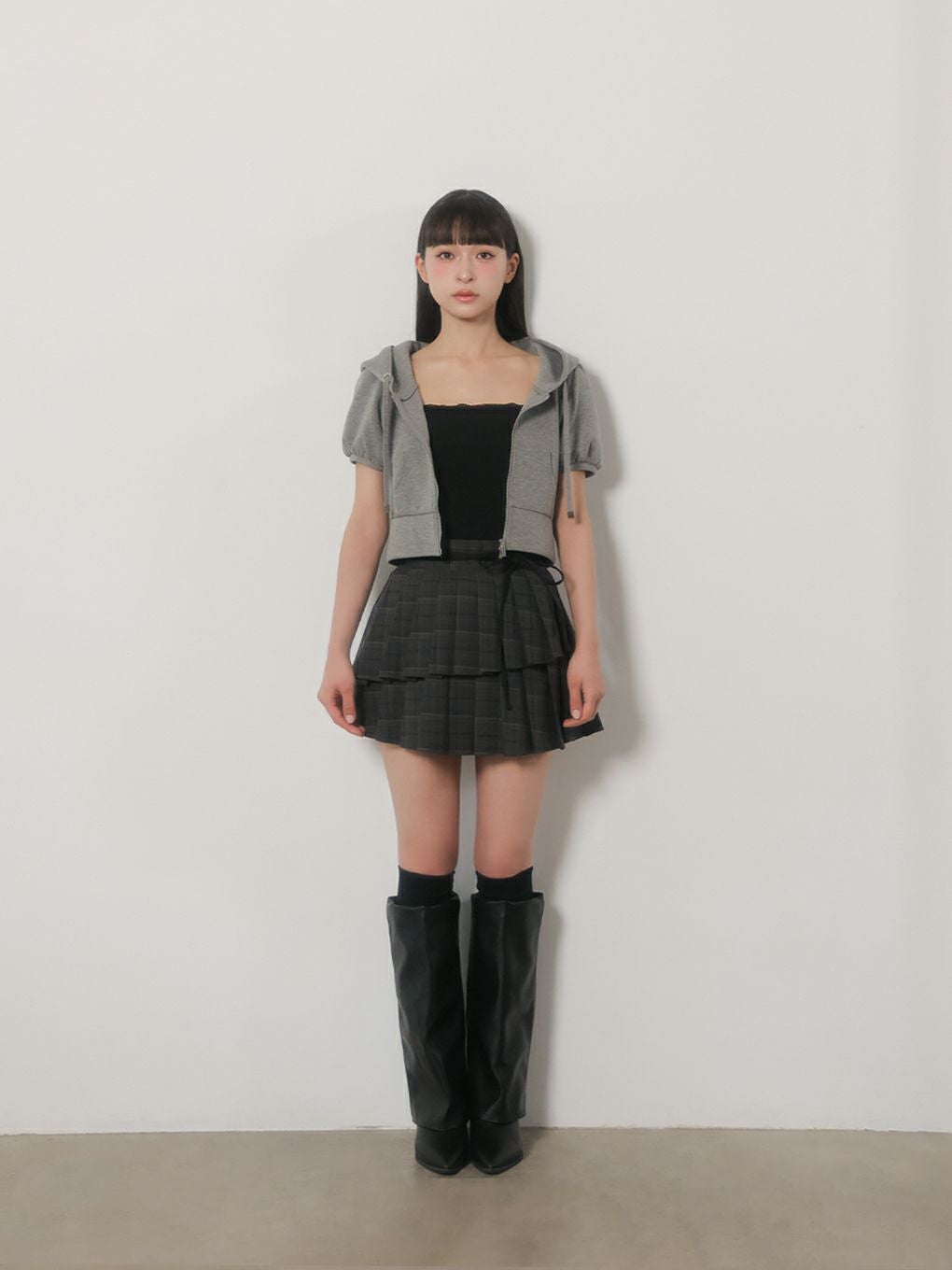 【BUBBLES】ダブルプリーツスカパン