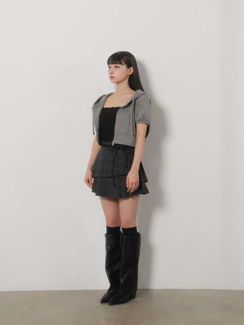 【BUBBLES】ダブルプリーツスカパン