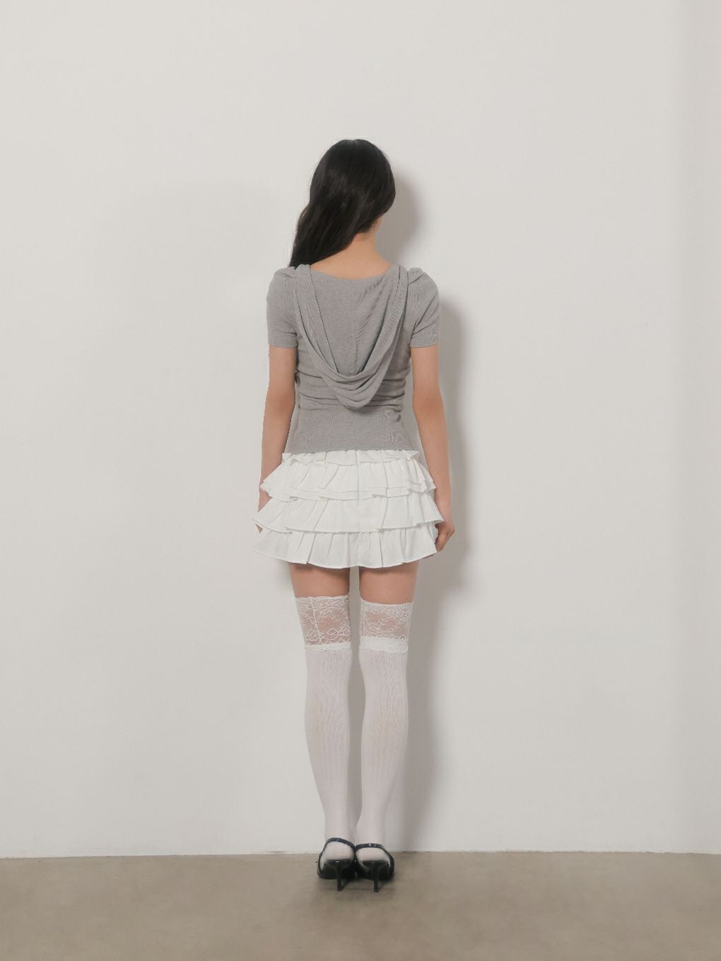 【BUBBLES】ガーリーフードトップス