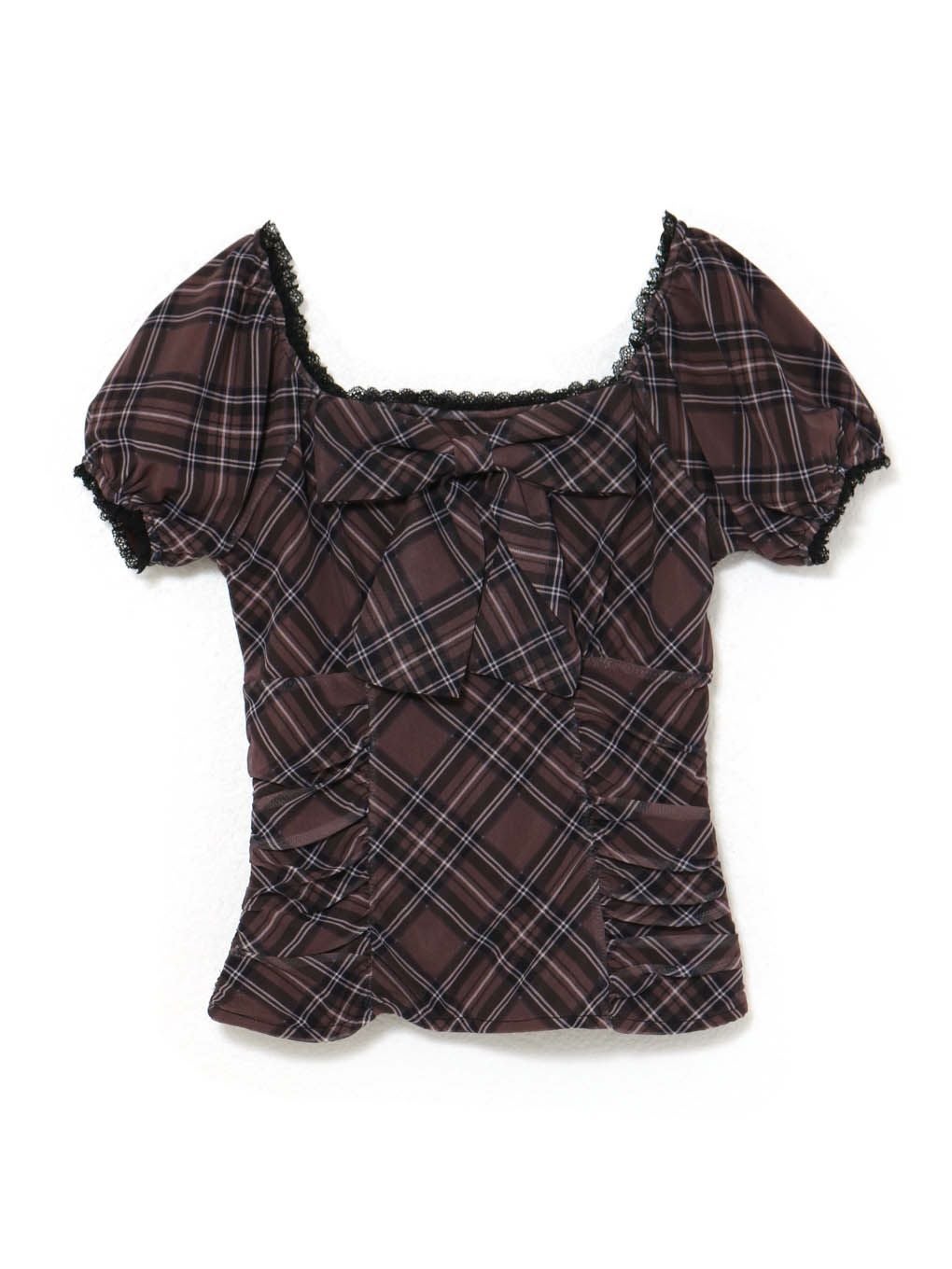 【BUBBLES】パターンリボントップス