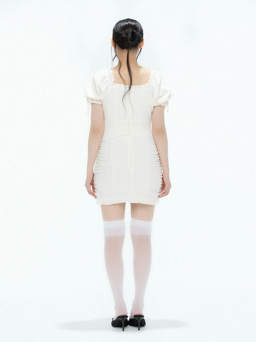 【BUBBLES】リボンジャガードワンピース