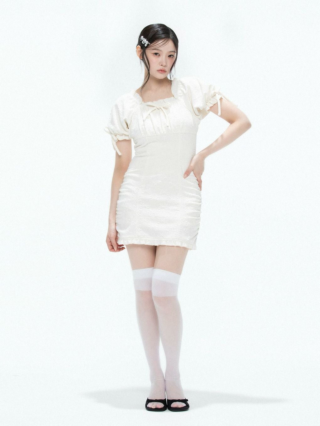 BUBBLES】リボンジャガードワンピース | sparkling mall online store