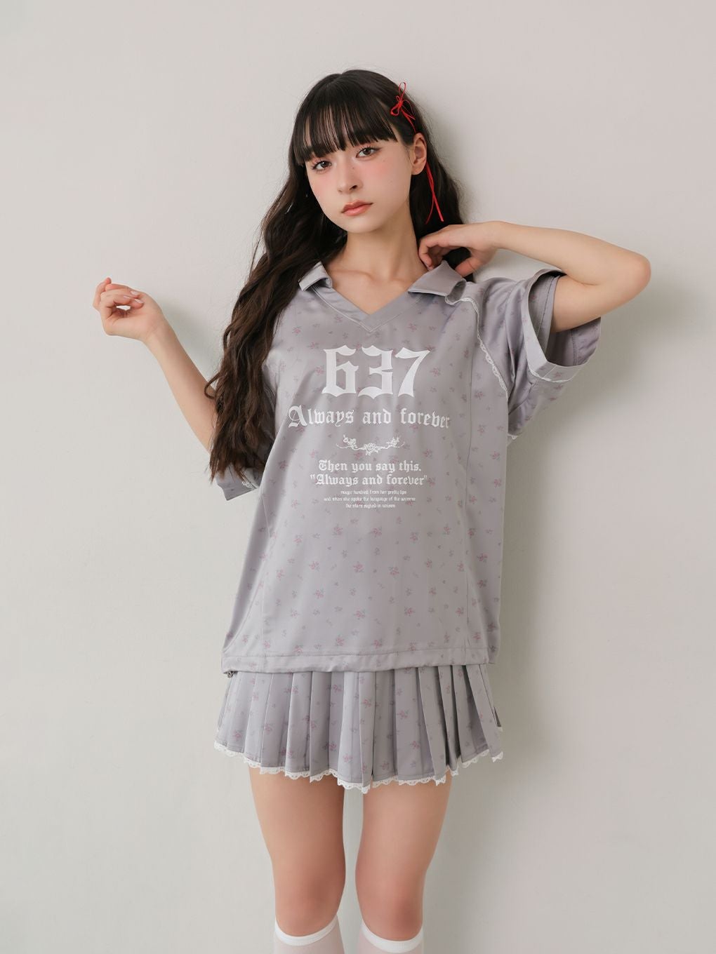 【BUBBLES】ミニレースプリーツスカパン