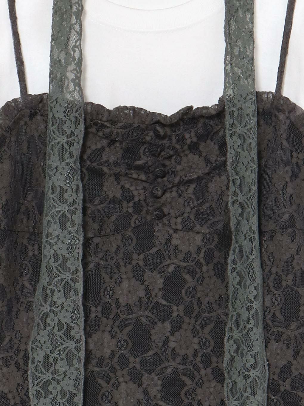 【BUBBLES】レースギャザーワンピース