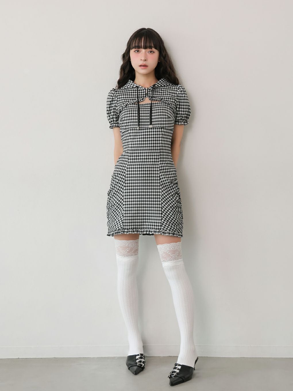 BUBBLES】ギャザーパーカーワンピース | sparkling mall online store