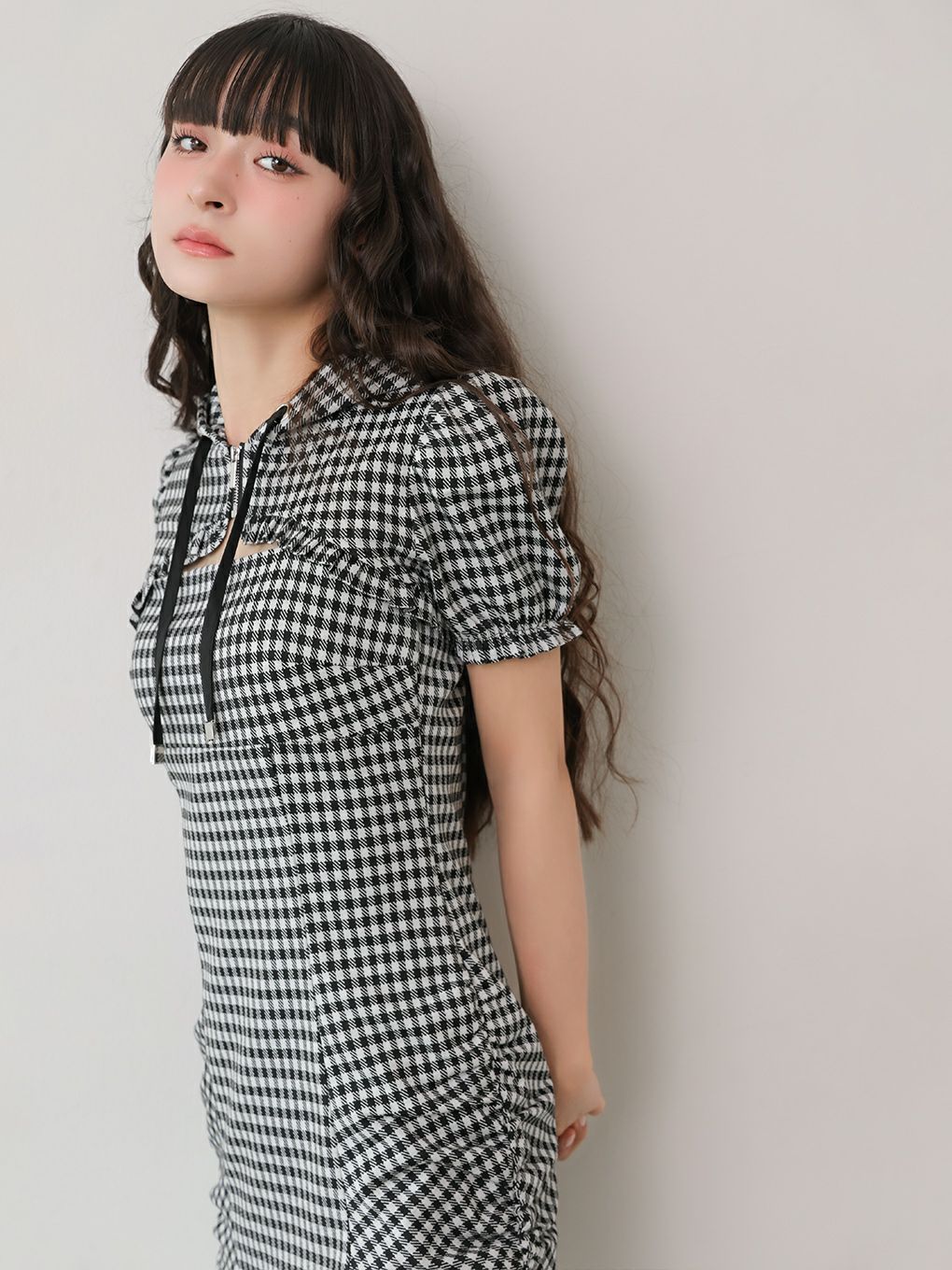 BUBBLES】ギャザーパーカーワンピース | sparkling mall online store